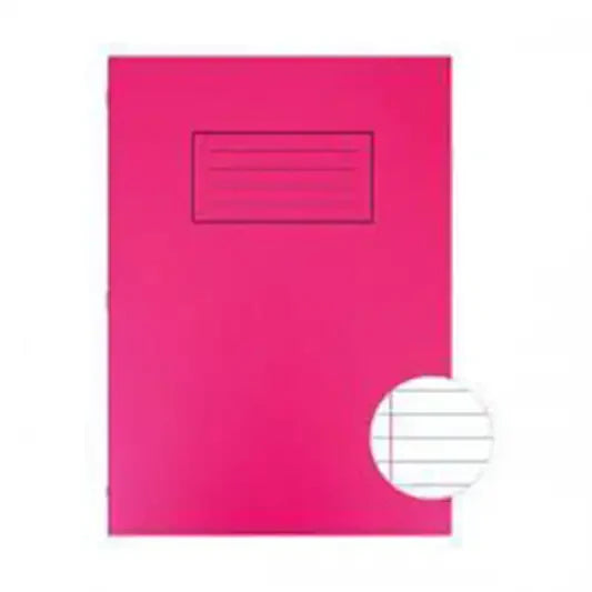 SILVINE EXERCISE BOOK (PACK OF 10 )  40 LEAVES RED COVER A4 RULED