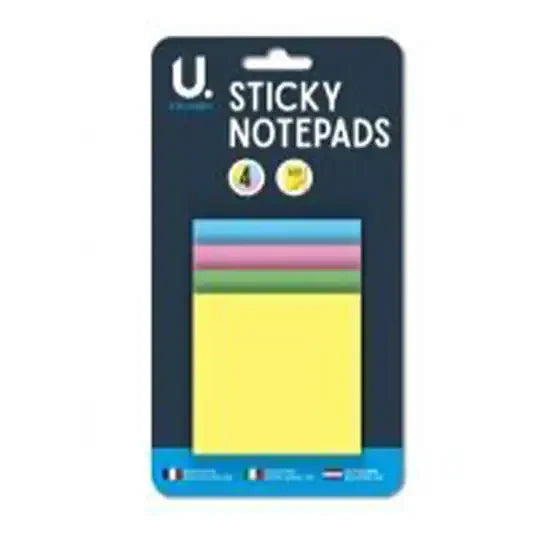 Sticky Notepads, 4pk