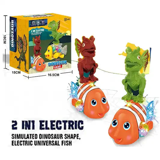 FISH GEAR DINOSAUR W/LIGHT INC. BATTERY