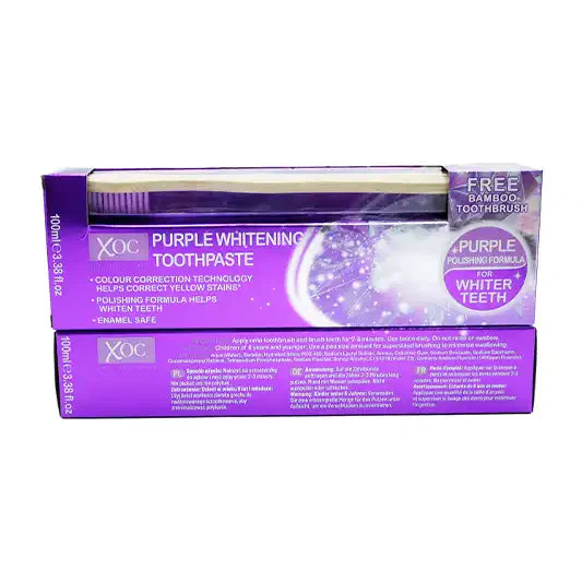 XOC TOOTHPASTE + TOOTHBRUSH PURPLE 30/4/27 12 x 100M
