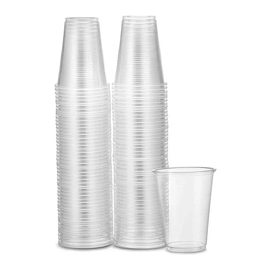 100 PC PLASTIC CUPS – CLEAR